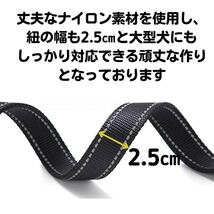 トレーニング　リード　中型犬　大型犬　引っ張り　訓練　しつけ　躾　持ち手2個　青_画像4