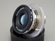 フォクトレンダー 沈胴式ヘリアー 40mm F2.8 VMマウント ＋ 専用Eマウント フォーカスアダプター付 Vogtlander HELIAR_画像1