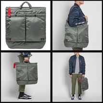 WTAPS X PORTER TANKER 2WAY HELMET BAG ダブルタップス ポーター ヘルメット バック ショルダー TANKER PX オリーブドラブ タンカー_画像9