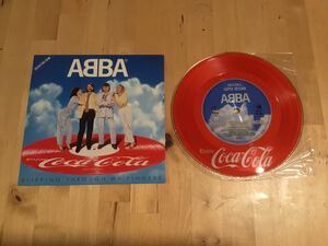 【非売品EP】ABBA / SLIPPING THROUGH MY FINGERS (PD-105) / アバ / コカコーラ販促非売品EPレコード / 81年日本盤 / 盤美品