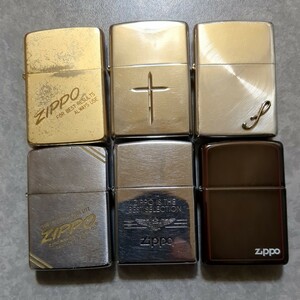 Zippo ジッポー喫煙具まとめ売り6点火花OK