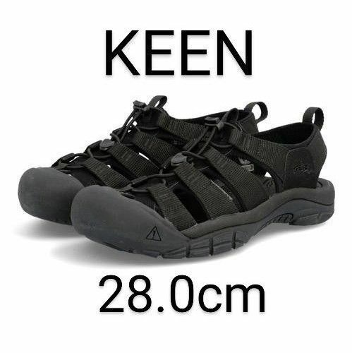 【新品未着用】KEEN ニューポート H2 トリプルブラック 28.0cm