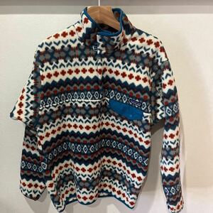 値下げ☆パタゴニア シンチラスナップT フリースジャケット patagonia フリース Sサイズ　美品　レトロ柄