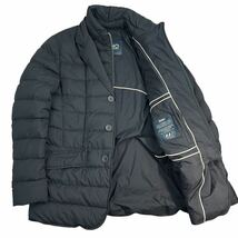 定価10万超 極美品 HERNO ヘルノ ダブルフェイス ダウンテーラードジャケット サイズ48/L相当 ブラック 最高級品 極美シルエット A3018_画像3