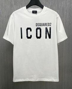 新品 サイズXL ディースクエアード DSQUARED2 Tシャツ シャツ 半袖シャツ ロゴシャツ プリントTシャツ 