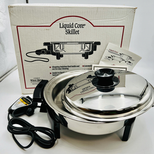 ロイヤルクィーン LIQUID CORE SKILLET リキッド コア スキレット自動温度調節器付 電気フライパン