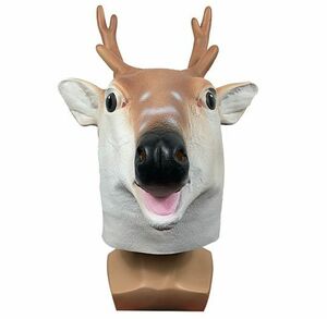 * new goods * animal mask head gear reindeer deer mask mask animal mask! cosplay fancy dress Halo we n Christmas year-end party party .!