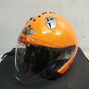 ジェットヘルメットMHRオレンジXL　DS2204【100サイズ】