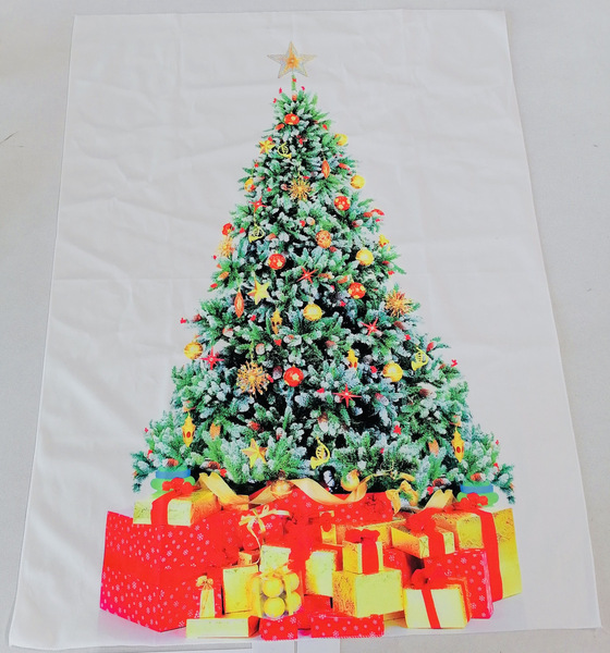 ②貼るクリスマスツリー タペストリーポスター 背景布 プレゼント オーナメント クリスマスパーティー サンタクロース 聖夜 イブ