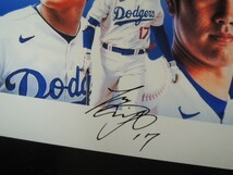 A4 額付き ポスター 大谷翔平 shohei ohtani ドジャース Dodgers 17 アート フォトフレーム_画像3