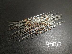 カーボン抵抗 360Ω 1/6Ｗ 誤差5% 100本セット