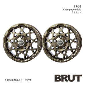 BRUT ブルート BR-55 タウンエース S403/S413 アルミホイール2本セット【14×5.0J 5-114.3 +48 シャンパンゴールド】TRISTAR トライスター