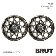 BRUT ブルート BR-55 FJクルーザー GSJ15W アルミホイール2本セット【17×7.5J 6-139.7 +20 シャンパンゴールド】TRISTAR トライスター_画像1