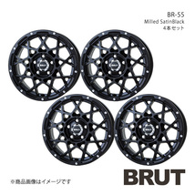 BRUT ブルート BR-55 アウトランダーPHEV GN系 ホイール4本セット【18×8.0J 5-114.3 +40 ミルドサティンブラック】TRISTAR トライスター_画像1