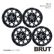 BRUT ブルート BR-55 デリカD：5 CV系 アルミホイール4本セット【16×6.5J 5-114.3 +35 ミルドサティンブラック】TRISTAR トライスター_画像1