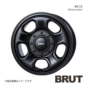 BRUT ブルート BR-33 ハイエース 200系 アルミホイール1本【16×6.5J 6-139.7 +38 ミリタリーブラック】TRISTAR トライスター