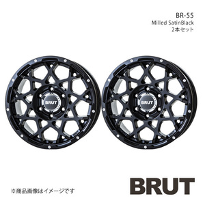 BRUT ブルート BR-55 FJクルーザー GSJ15W アルミホイール2本セット【18×8.0J 6-139.7 +20 ミルドサティンブラック】TRISTAR トライスター