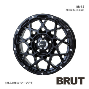 BRUT ブルート BR-55 デリカD：5 CV系 アルミホイール1本【16×6.5J 5-114.3 +35 ミルドサティンブラック】TRISTAR トライスター