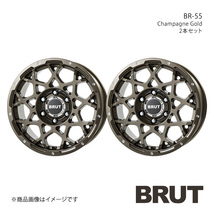 BRUT ブルート BR-55 ハイラックス 125系 アルミホイール2本セット【18×8.0J 6-139.7 +20 シャンパンゴールド】TRISTAR トライスター_画像1