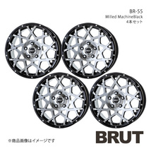 BRUT ブルート BR-55 アウトランダーPHEV GN系 ホイール4本セット【18×8.0J 5-114.3 +40 ミルドマシンブラック】TRISTAR トライスター_画像1