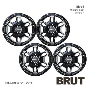 BRUT ブルート BR-66 FJクルーザー GSJ15W アルミホイール4本セット【17×7.5J 6-139.7 +20 ミリタリーブラック】TRISTAR トライスター