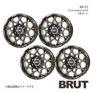 BRUT BR-55 ランドクルーザープラド 150系 2017/9～ ホイール4本セット【17×7.5J 6-139.7 +20 シャンパンゴールド】TRISTAR トライスター