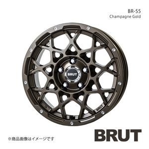 BRUT ブルート BR-55 WRANGLER ラングラー JL アルミホイール1本【17×7.5J 5-127 +40 シャンパンゴールド】TRISTAR トライスター