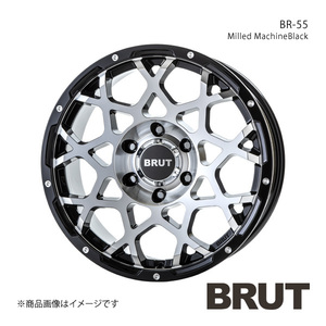 BRUT ブルート BR-55 FJクルーザー GSJ15W アルミホイール1本【18×8.0J 6-139.7 +20 ミルドマシンブラック】TRISTAR トライスター