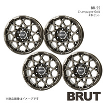 BRUT ブルート BR-55 FJクルーザー GSJ15W アルミホイール4本セット【18×8.0J 6-139.7 +20 シャンパンゴールド】TRISTAR トライスター_画像1