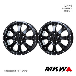 MKW MK-46 Jeep グランドチェロキー※SRT8グレード　装着不可 WK36 ホイール2本セット【18×8.5J 5-127 +53 グロスブラック】TRISTAR