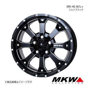 MKW MK-46 M/L+ デリカD：5 CV#W アルミホイール1本【16×7.0J 5-114.3 +42 ミルドブラック】TRISTAR トライスター