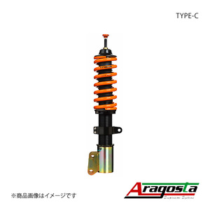 Aragosta アラゴスタ 全長調整式車高調 TYPE-C 1台分 マーチ AK12/K12/BK12 3AAA.NG.A1.000