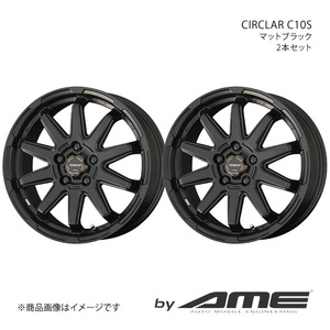 CIRCKAR C10S アルミホイール2本セット ワゴンRスマイル MX#1S(2021/8～)【15×4.5J 4-100 +45 マットブラック】 共豊