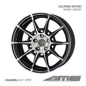 GALERNA REFINO アルミホイール1本 ハスラー MR31S(2014/1～2020/1)【15×4.5J 4-100 +45 ブラックポリッシュ】 共豊