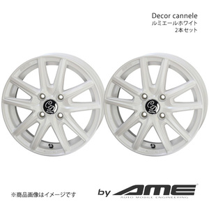 Decor cannele アルミホイール2本セット ステラ LA1#0F(2014/12～)【14×4.5J 4-100 +45 ルミエールホワイト】 共豊