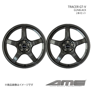 TRACER GT-V アルミホイール2本セット GRカローラ GZAE14H モリゾウエディション【18×8.5J 5-114.3 +45 ガンブラック】 共豊