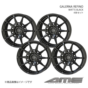 GALERNA REFINO アルミホイール 4本セット タント L600(2013/10～2019/7)【15×4.5J 4-100 +45 マットブラック】 共豊