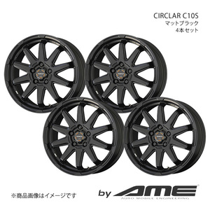 CIRCKAR C10S アルミホイール 4本セット スペーシア MK53S(2017/12～)【15×4.5J 4-100 +45 マットブラック】 共豊