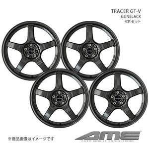 TRACER GT-V アルミホイール 4本セット GRカローラ GZAE14H(2022/12～) RZ【18×8.5J 5-114.3 +45 ガンブラック】 共豊