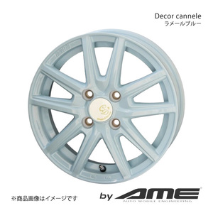 Decor cannele アルミホイール1本 スペーシア MK53S(2017/12～)【14×4.5J 4-100 +45 ラメールブルー】 共豊