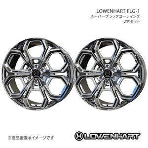 LOWENHART FLG-1 アルミホイール2本セット LX VJA310W(2022/1～)【22×10.0J 6-139.7 +50 スーパーブラックコーティング】 共豊