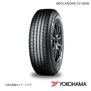 245/60R18 1本 ヨコハマタイヤ GEOLANDAR CV G058 SUV用 タイヤ H YOKOHAMA R5677