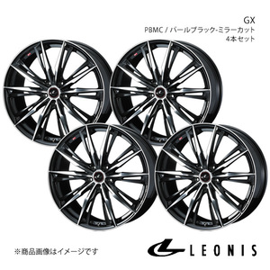 LEONIS/GX ギャランフォルティス スポーツバック CX4A アルミホイール4本セット【18×7.0J5-114.3 INSET47 PBMC】0039373×4