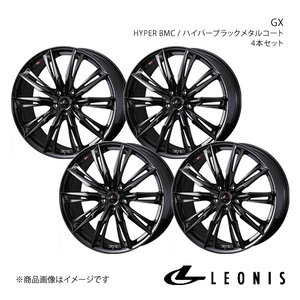 LEONIS/GX ステージア M35 4WD アルミホイール4本セット【19×8.0J5-114.3 INSET43 HYPER BMC】0040962×4