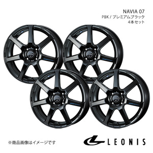 LEONIS/NAVIA 07 N-BOX/N-BOX＋/N-BOX SLASH JF3/JF4 アルミホイール4本セット【16×5.0J4-100 INSET45 PBK】0039556×4