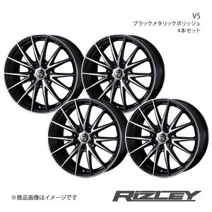 RiZLEY/VS CX-3 DK系 4WD アルミホイール4本セット【16×6.5J5-114.3 INSET47 ブラックメタリックポリッシュ】0039424×4
