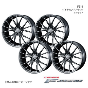 F ZERO/FZ-1 フェアレディZ Z33 アルミホイール4本セット【18×7.5J5-114.3 INSET38 ダイヤモンドブラック】0038963×4