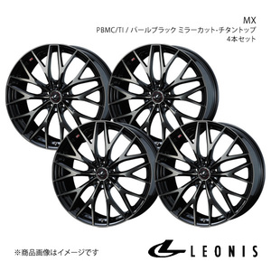 LEONIS/MX ウィッシュ 10系 アルミホイール4本セット【15×6.0J5-100 INSET45 PBMC/TI】0039037×4