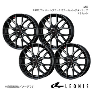 LEONIS/MX アクア K10系 4WD アルミホイール4本セット【16×6.0J4-100 INSET42 PBMC/TI】0039039×4