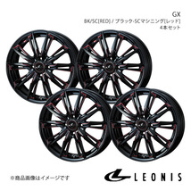 LEONIS/GX ロードスターRF NDERC ブレンボキャリパー除く アルミホイール4本セット【17×6.5J4-100 INSET42 BK/SC[RED]】0039348×4_画像1